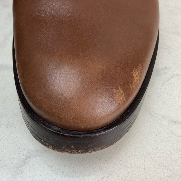 TORY BURCH THE RIDING BOOT LEATHER RICH BROWN - Picture 9 of 16